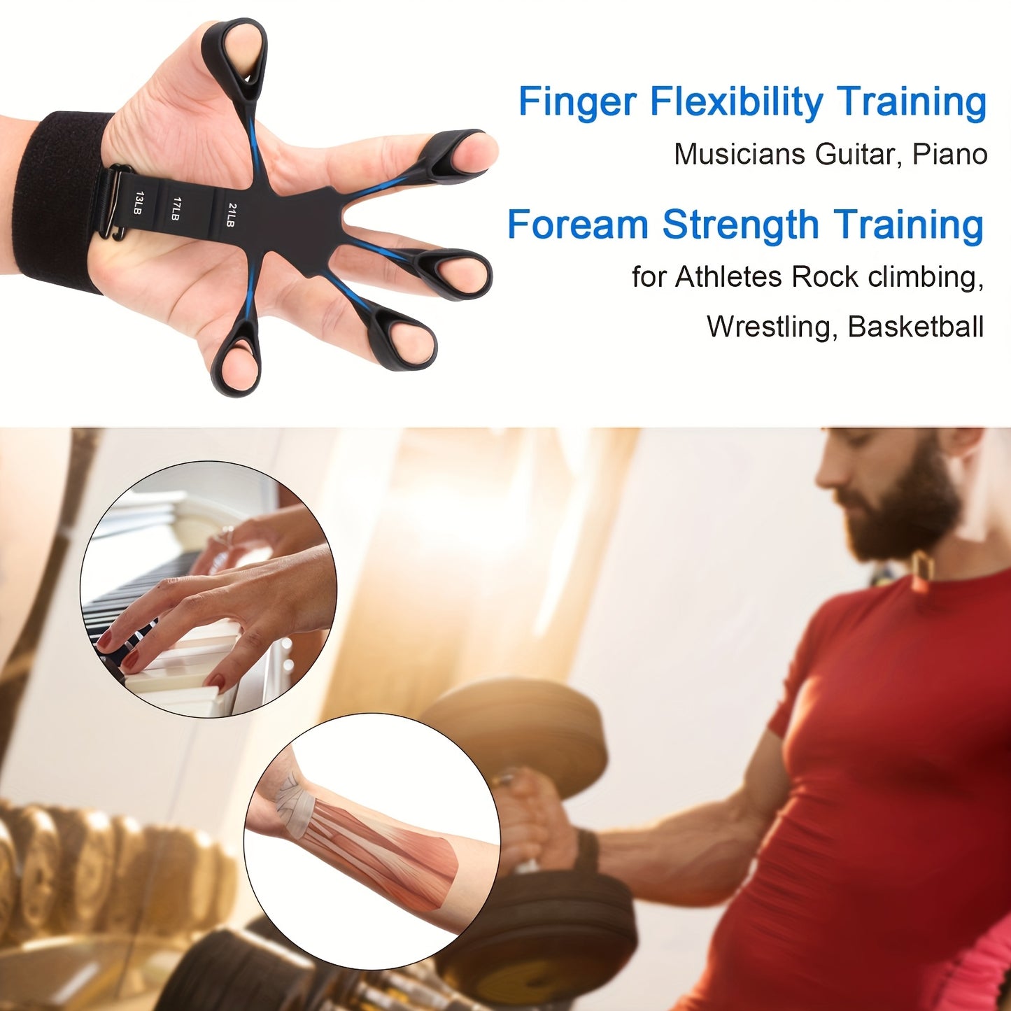 Grip Strength Trainer Kit (5 Pack)